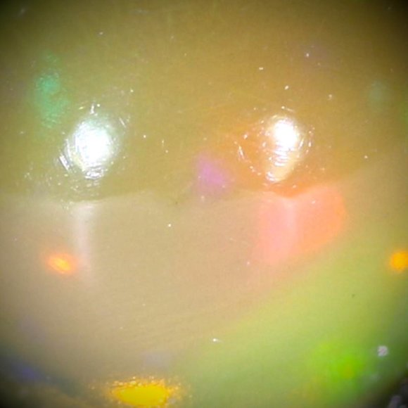 Opal .85ct Platinum Finish Solid Silver Ring - Picture 3 of 7